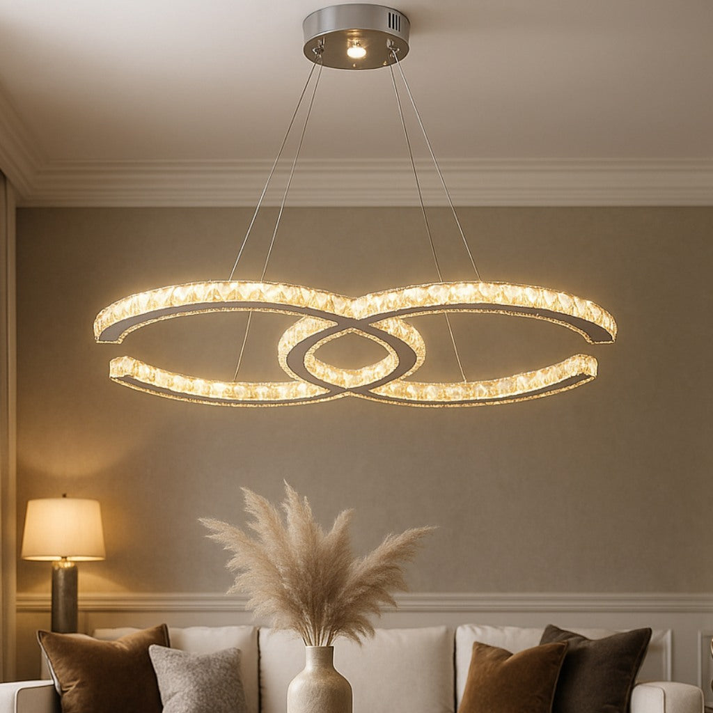 Lampadario Chanel CC Pendente in Cristallo