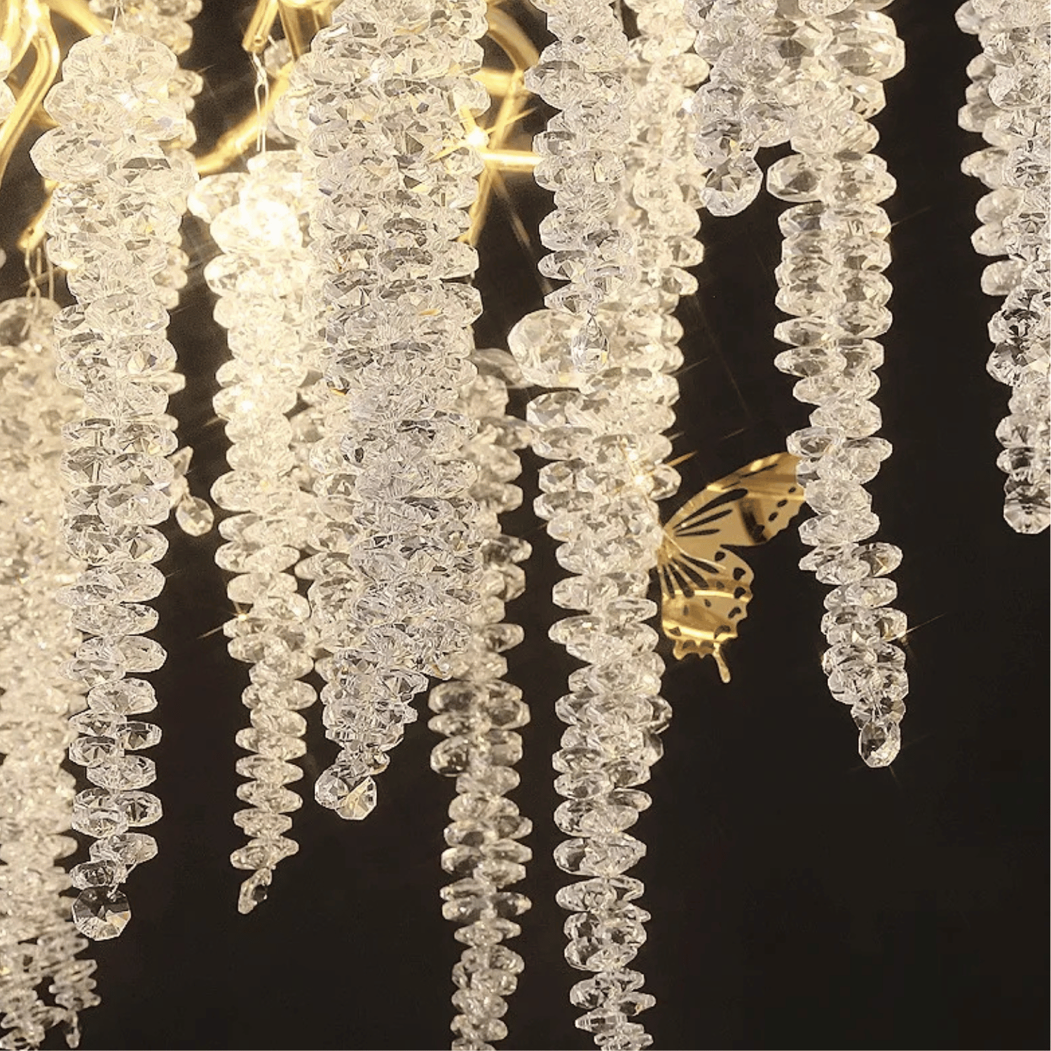 Lampadario DEER in Cristallo con Pendenti Ø60 cm