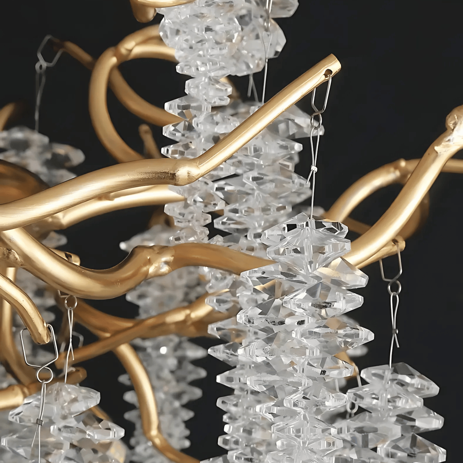 Lampadario DEER in Cristallo con Pendenti Ø60 cm