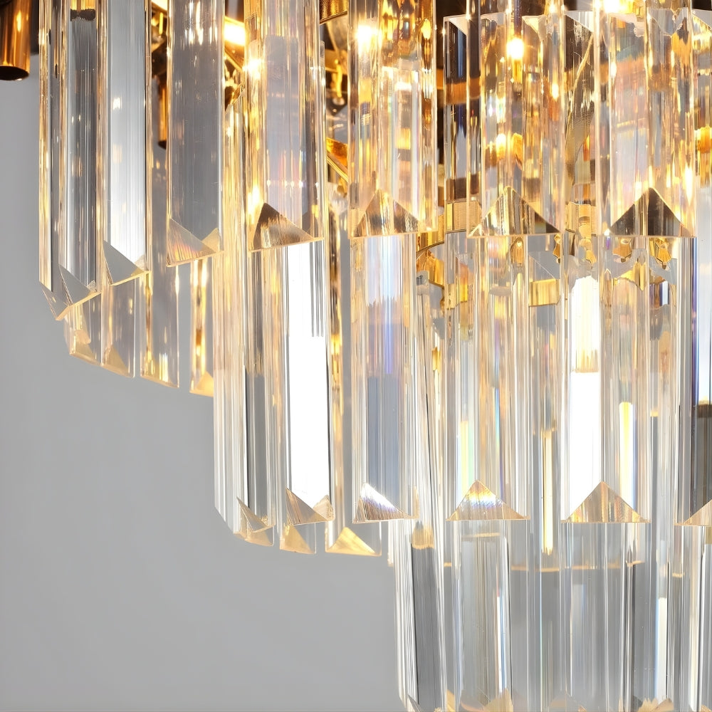 Lampadario in cristallo Golden Ø60cm