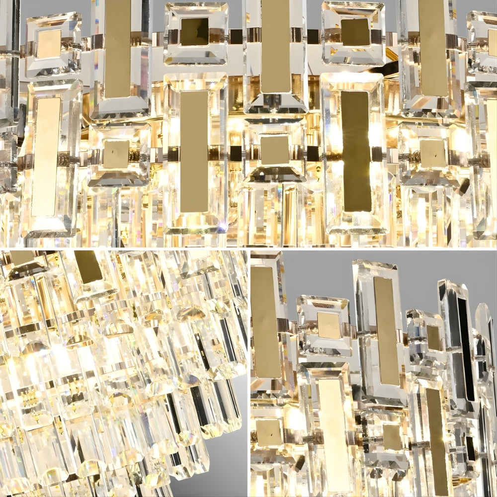 Lampadario in cristallo Golden Ø60cm