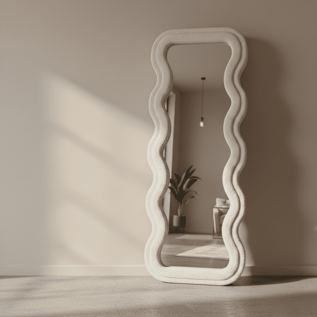 Specchio da Parete Ondulato Teddy 160x60x4cm