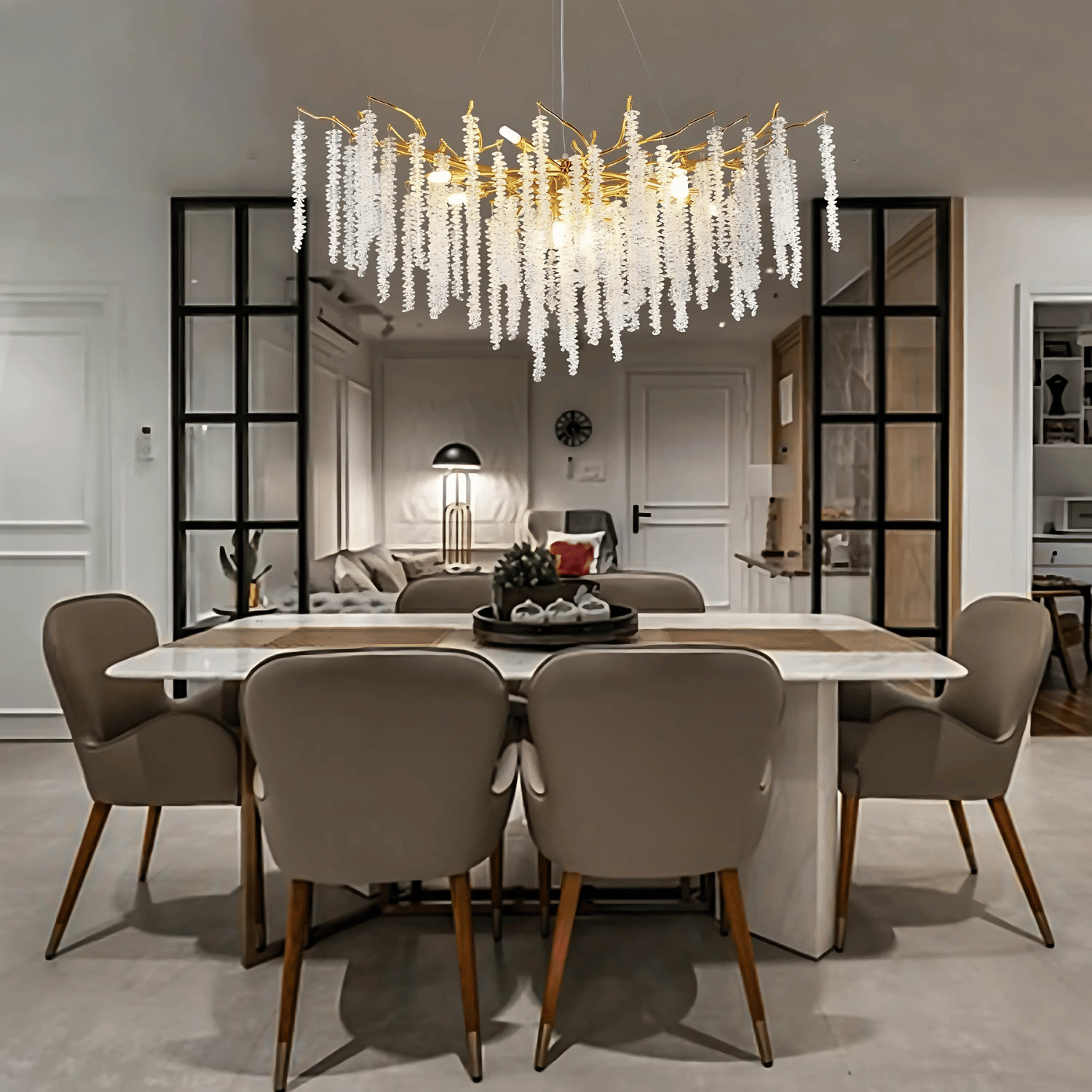 Lampadario in Cristallo con Pendenti DEER