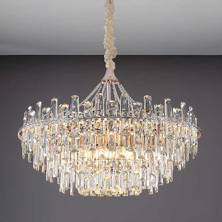 Lampario con pendenti in Cristallo EVEREST Ø60 cm