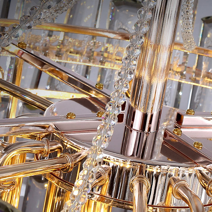 Lampario con pendenti in Cristallo EVEREST Ø60 cm