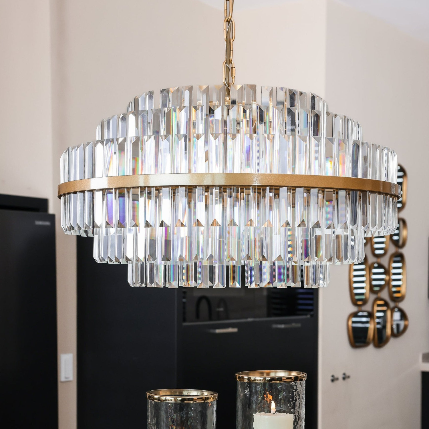 Lampadario in Cristilla NARCISO Ø68 cm