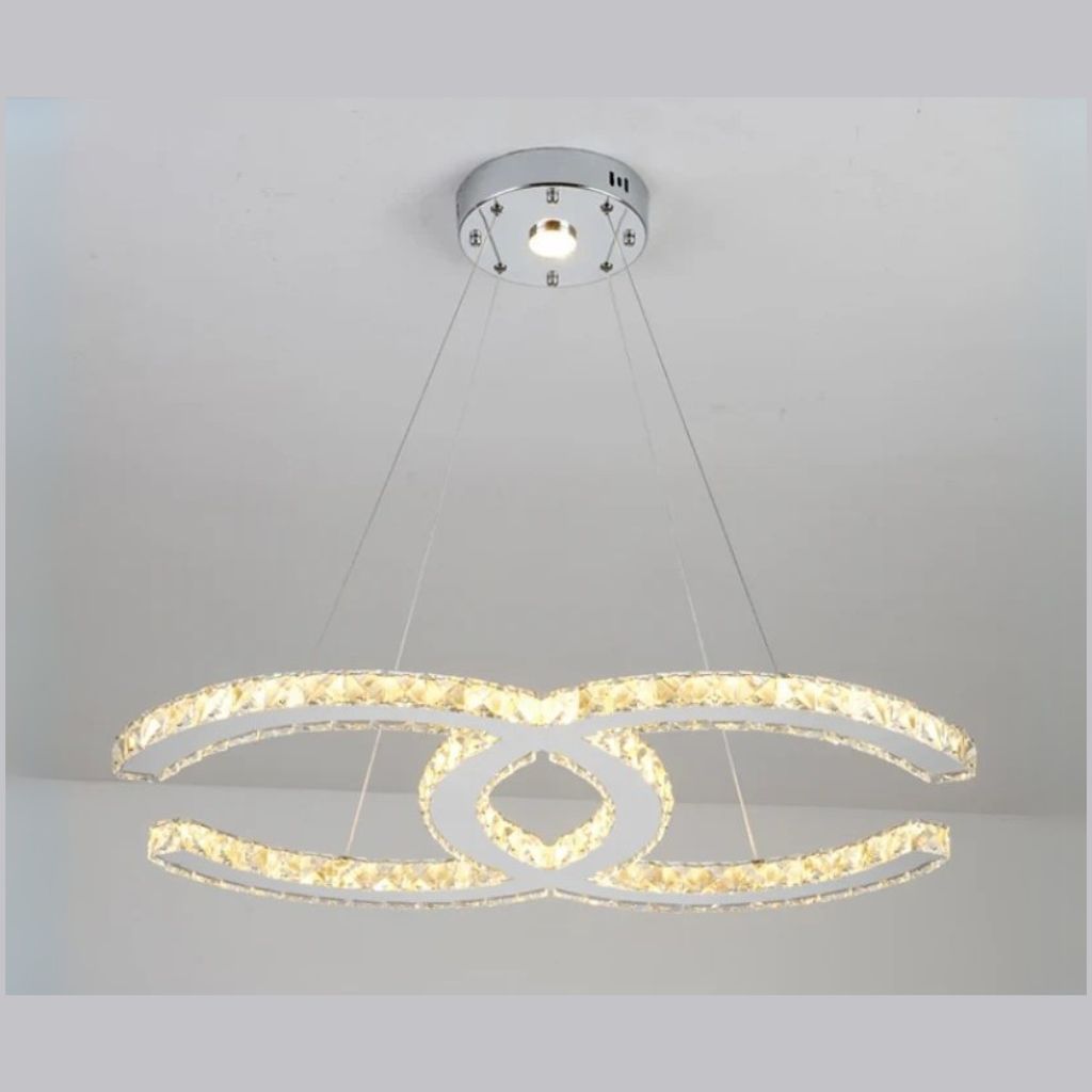 Lampadario Chanel CC Pendente in Cristallo