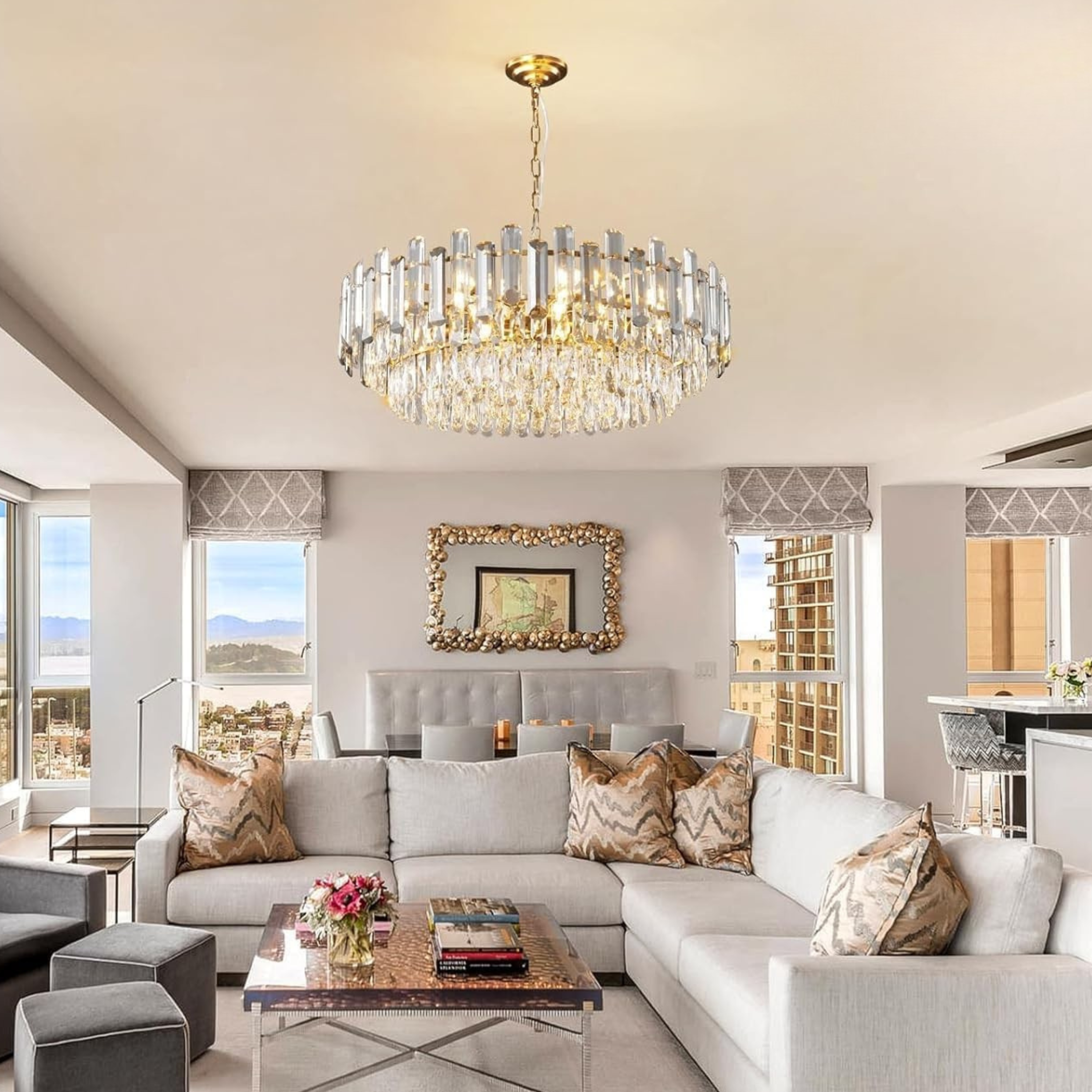 Lampadario Crystal ∅60cm