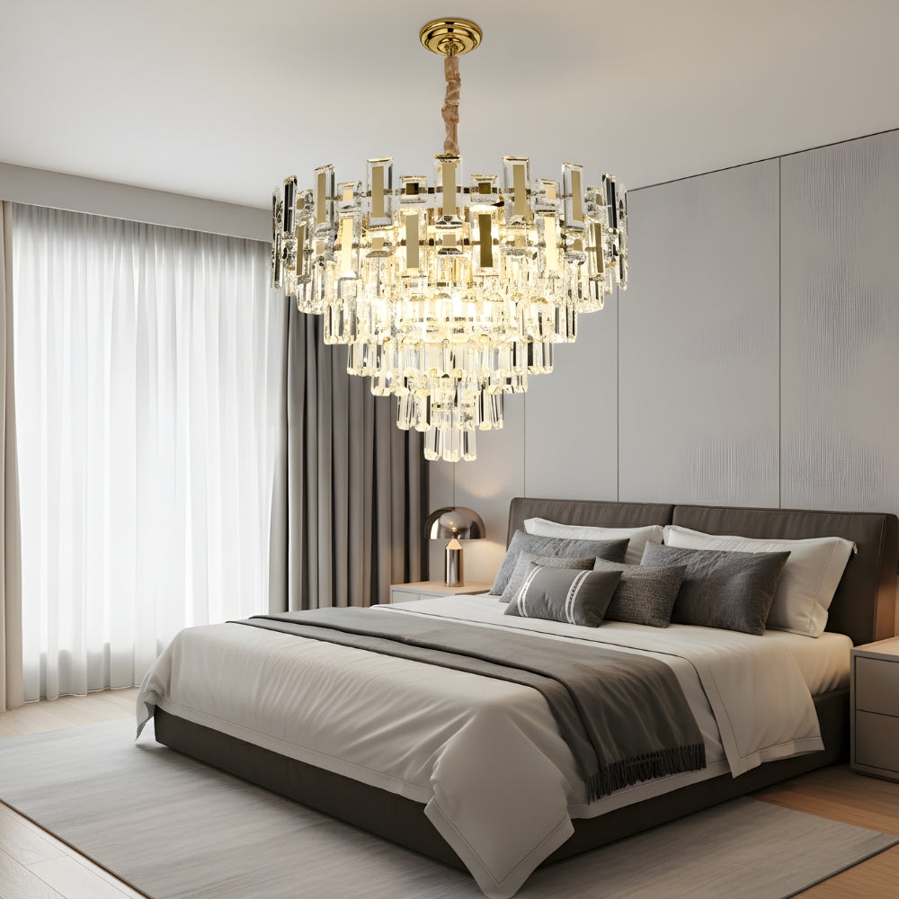 Lampadario in cristallo Golden Ø60cm