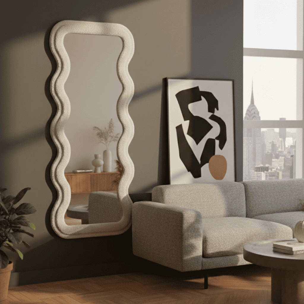 Specchio da Parete Ondulato Teddy 160x60x4cm