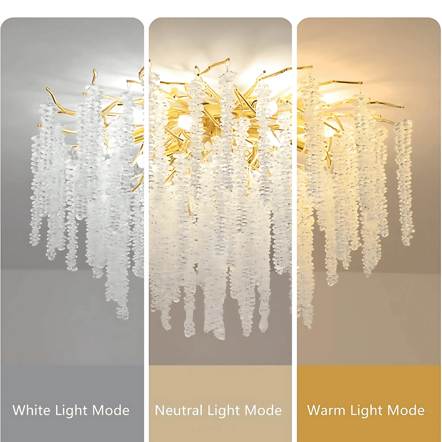 Lampadario DEER in Cristallo con Pendenti Ø60 cm