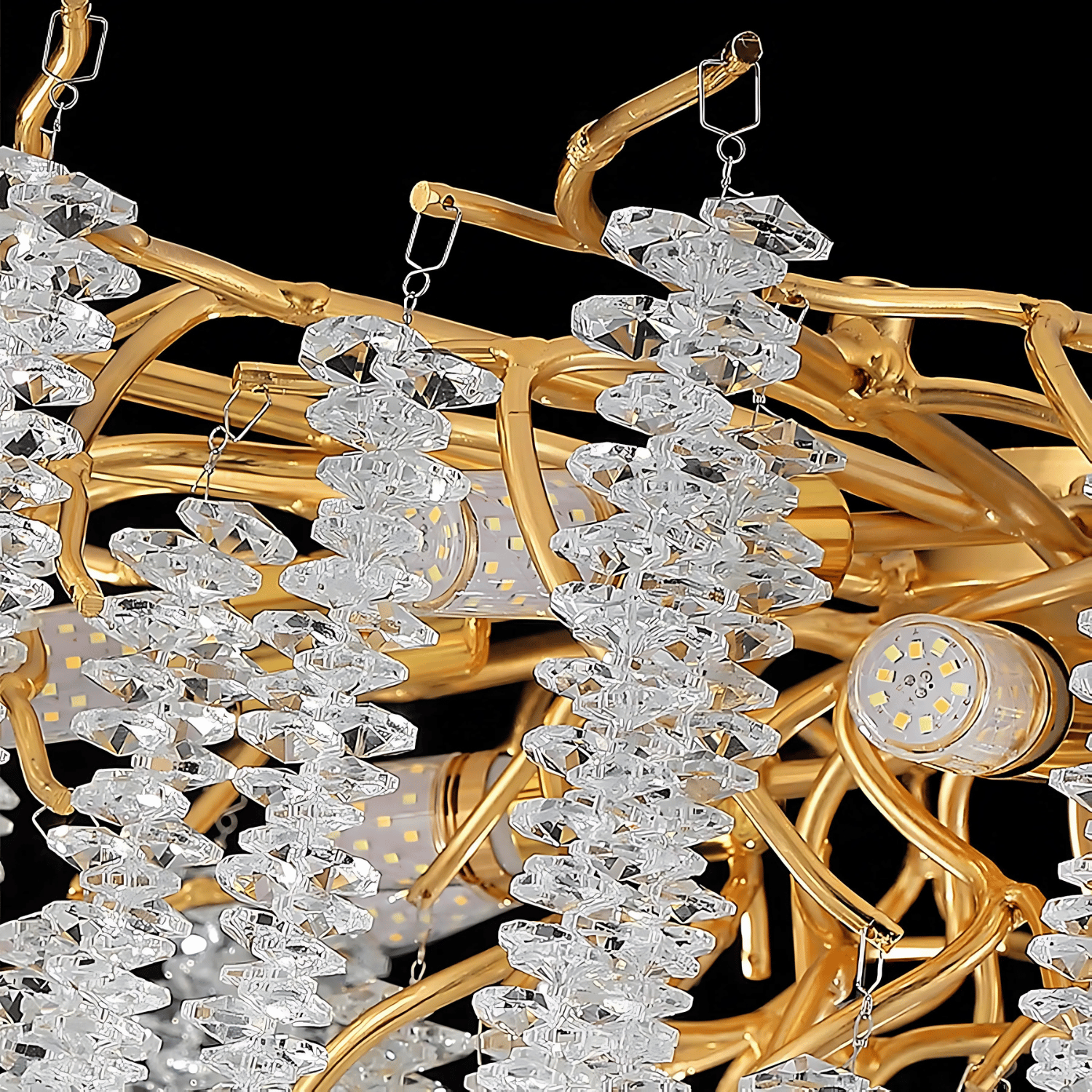 Lampadario DEER in Cristallo con Pendenti Ø60 cm