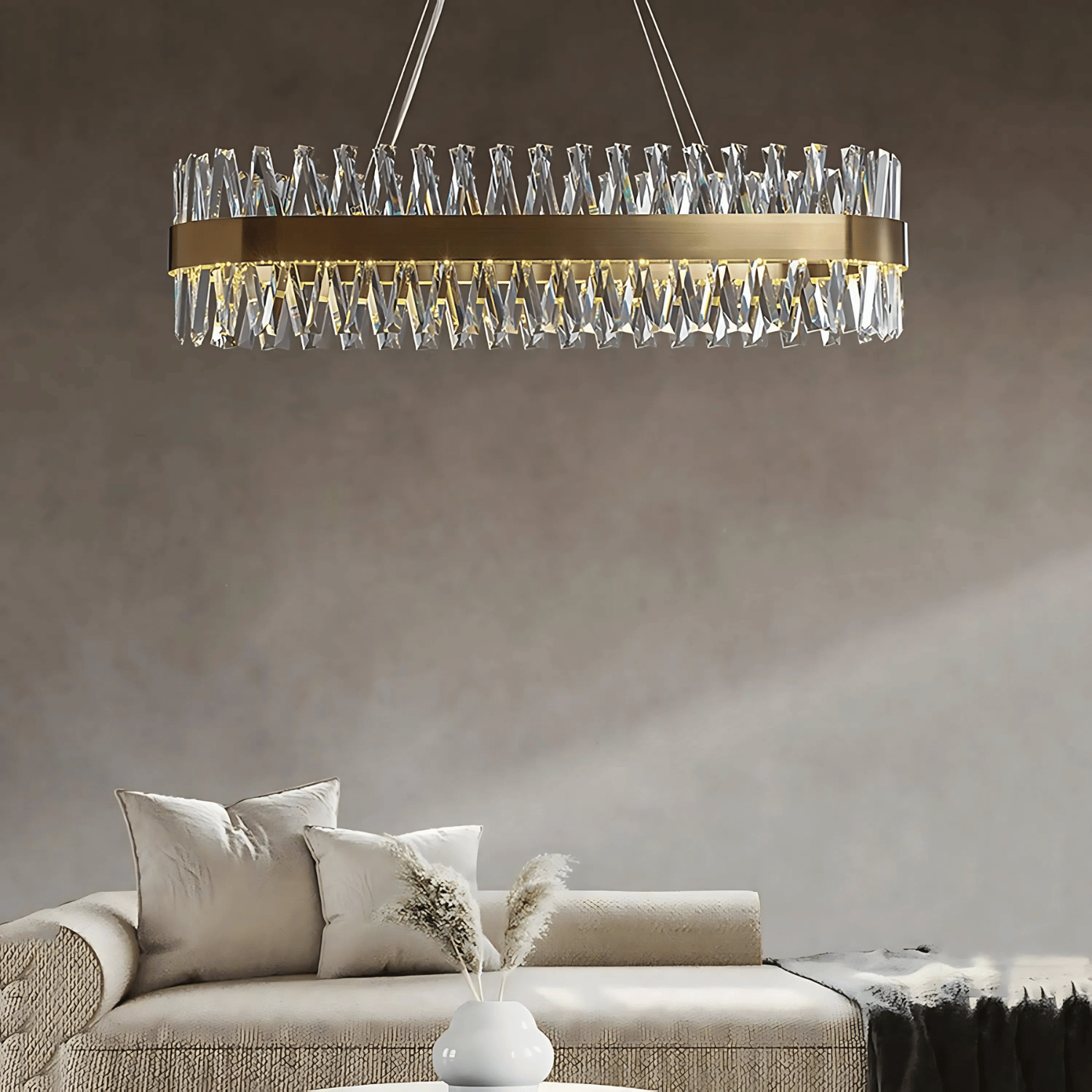Lampadario di Lusso in Cristallo Rame AUSTRIA