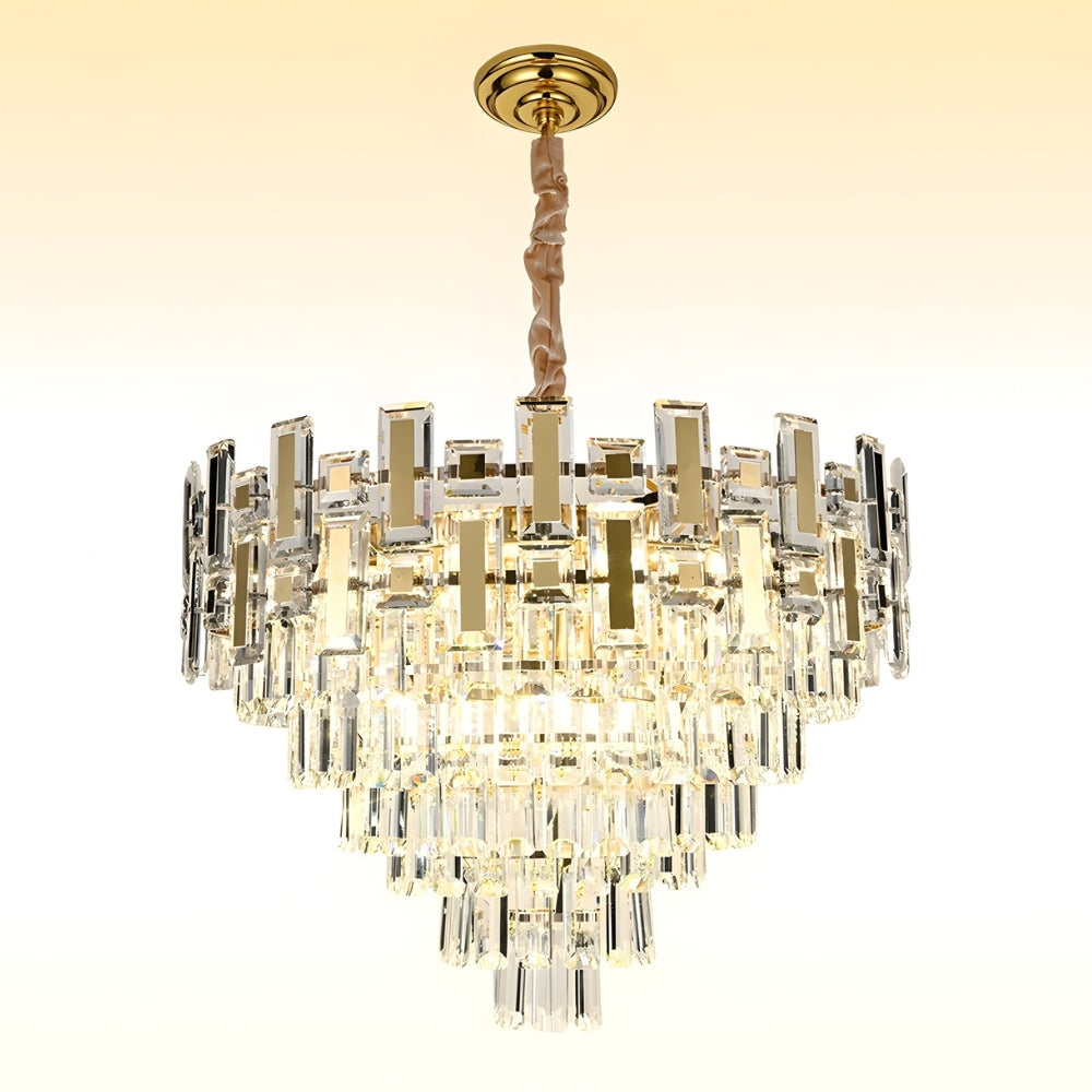 Lampadario in cristallo Golden Ø60cm