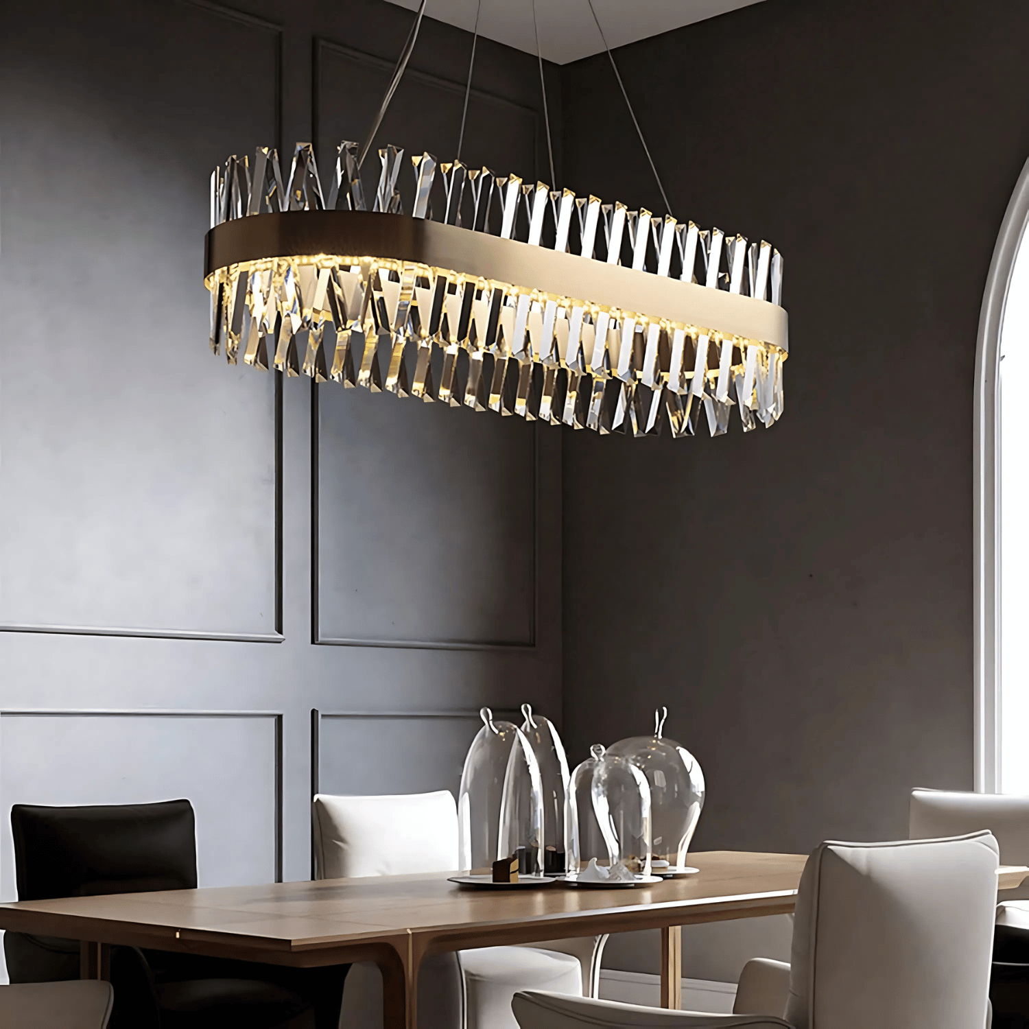 Lampadario di Lusso in Cristallo Rame AUSTRIA