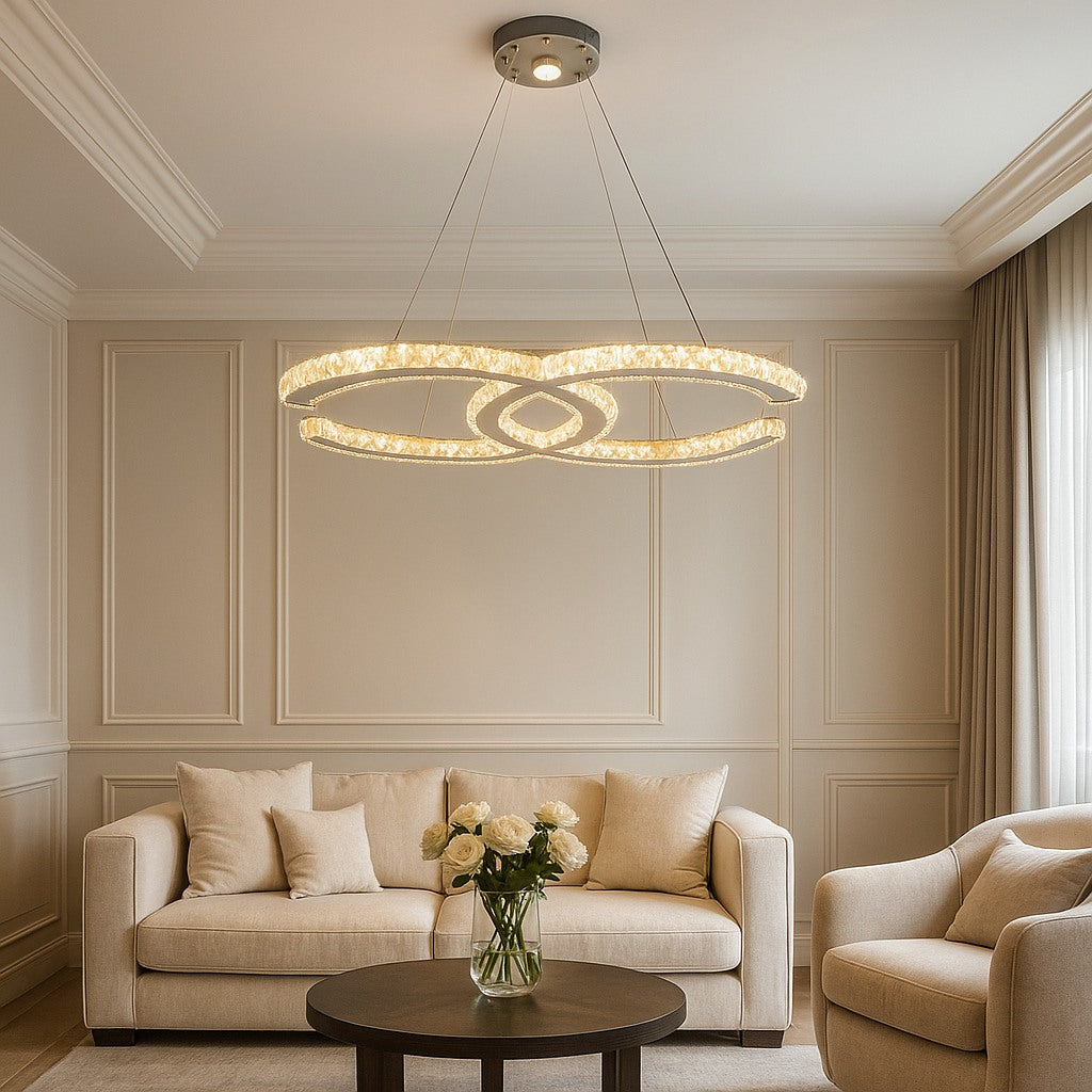 Lampadario Chanel CC Pendente in Cristallo