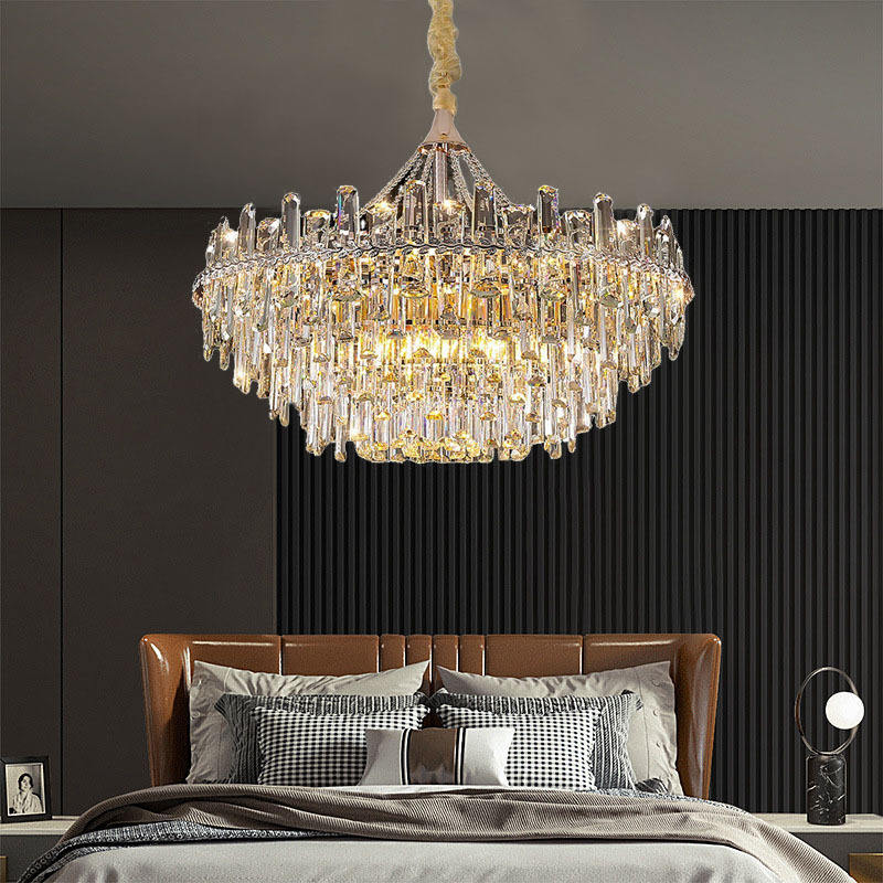 Lampario con pendenti in Cristallo EVEREST Ø60 cm