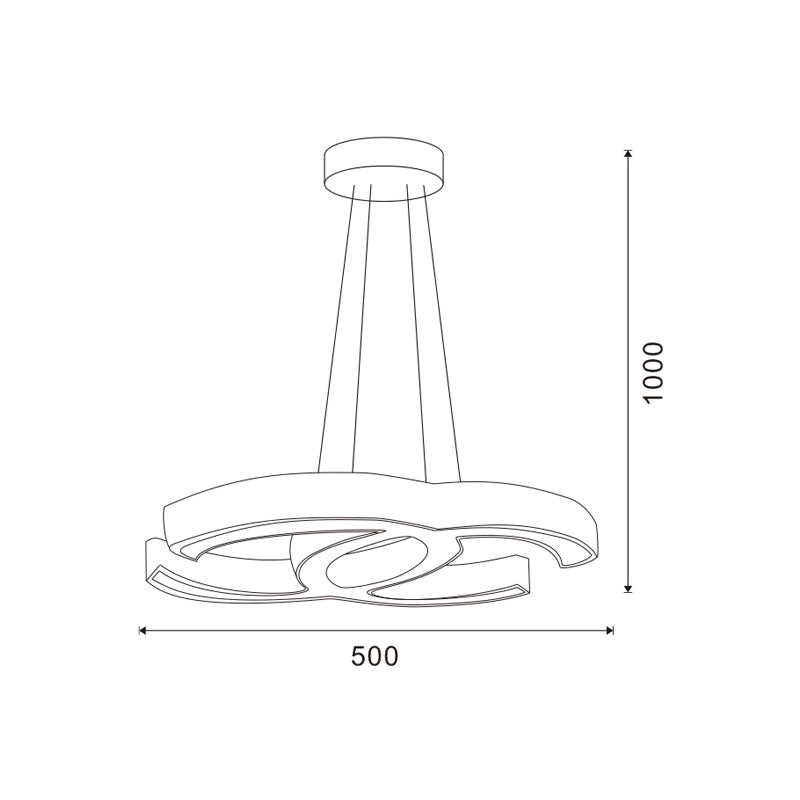 Lampadario Chanel CC Pendente in Cristallo